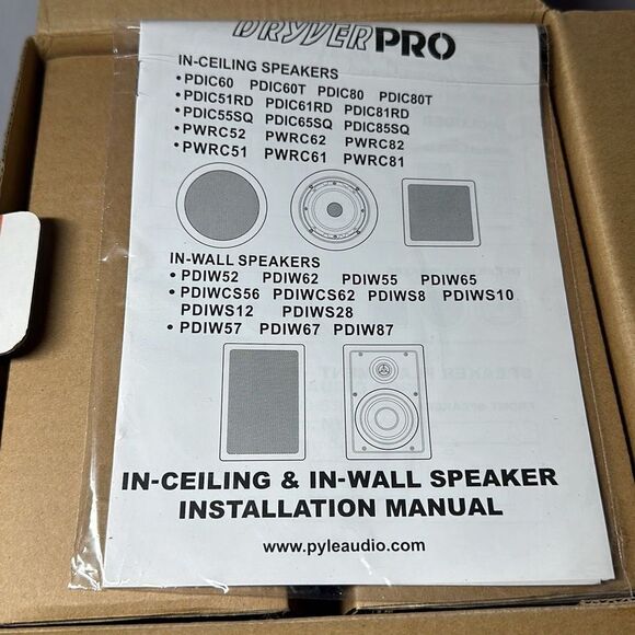 Pyle PDIC51RD 150W 5.25" Round Flush Mount In-Wall/Ceiling Home Speakers, 2 Pack - Picture 4 of 6